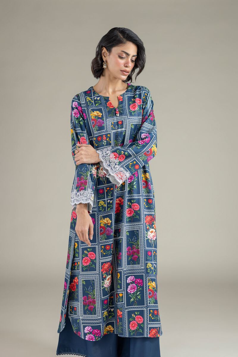 Floral Geometric Kurta