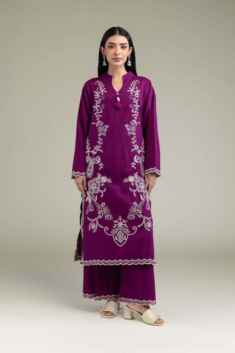 Purple Cotton Pants