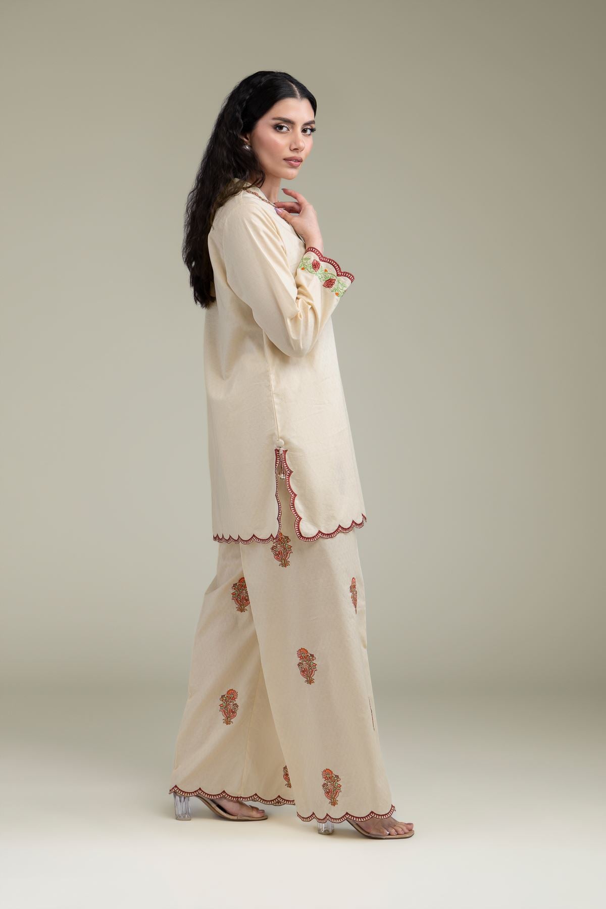 Floral Cotton Kurta