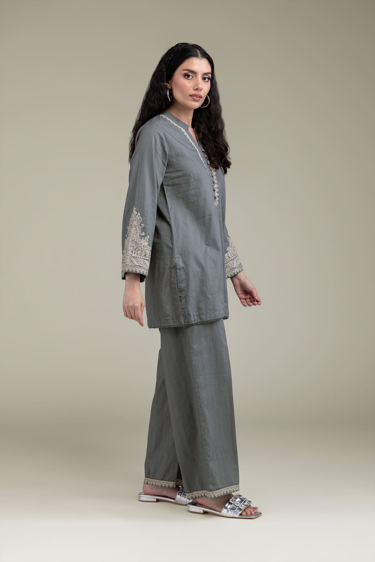 Solid Cotton Pants
