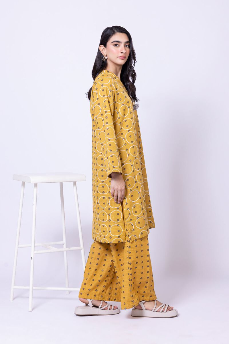 V-Neck Geometric Kurta
