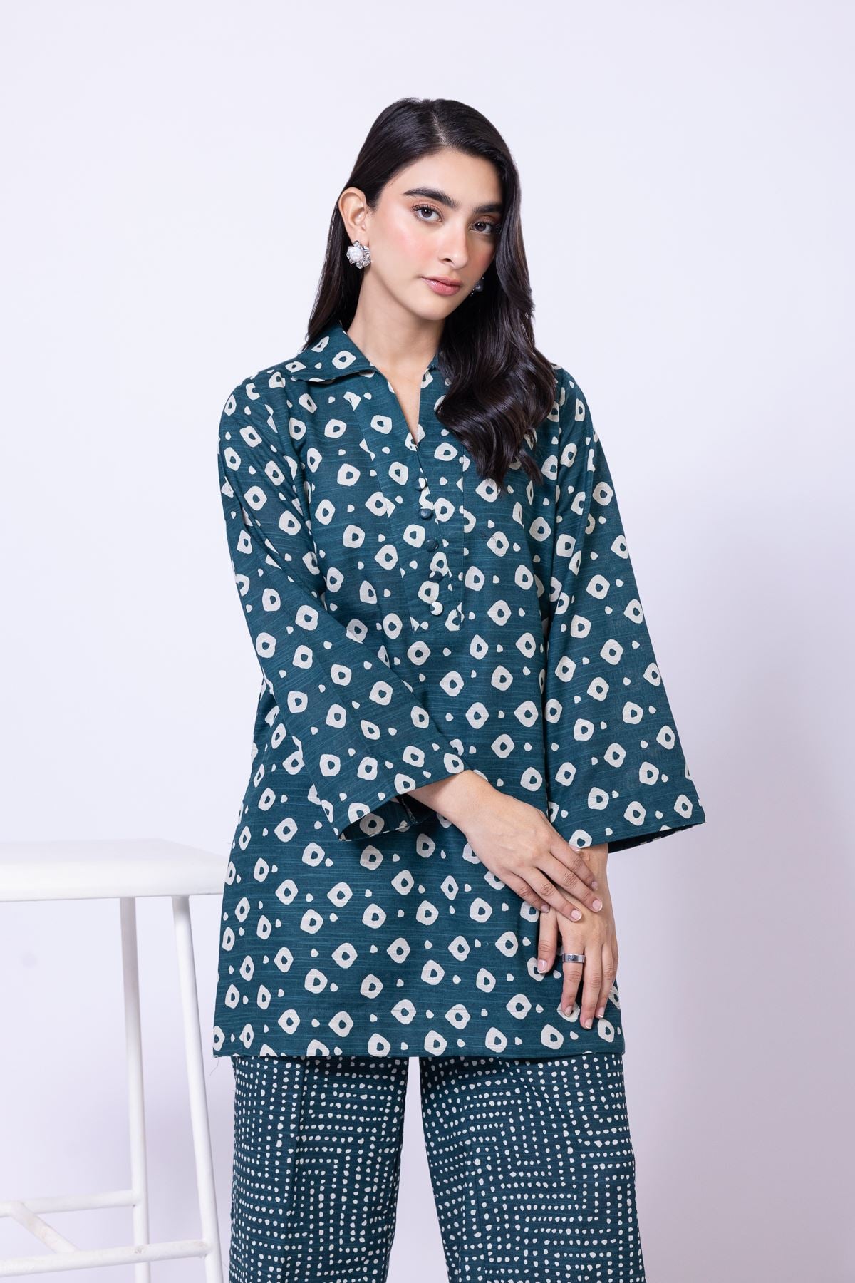 Short Geometric Kurta