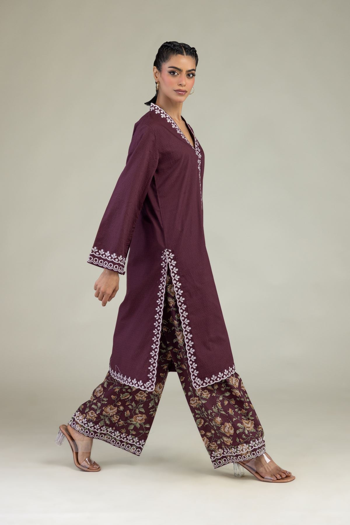 Floral Cotton Pants