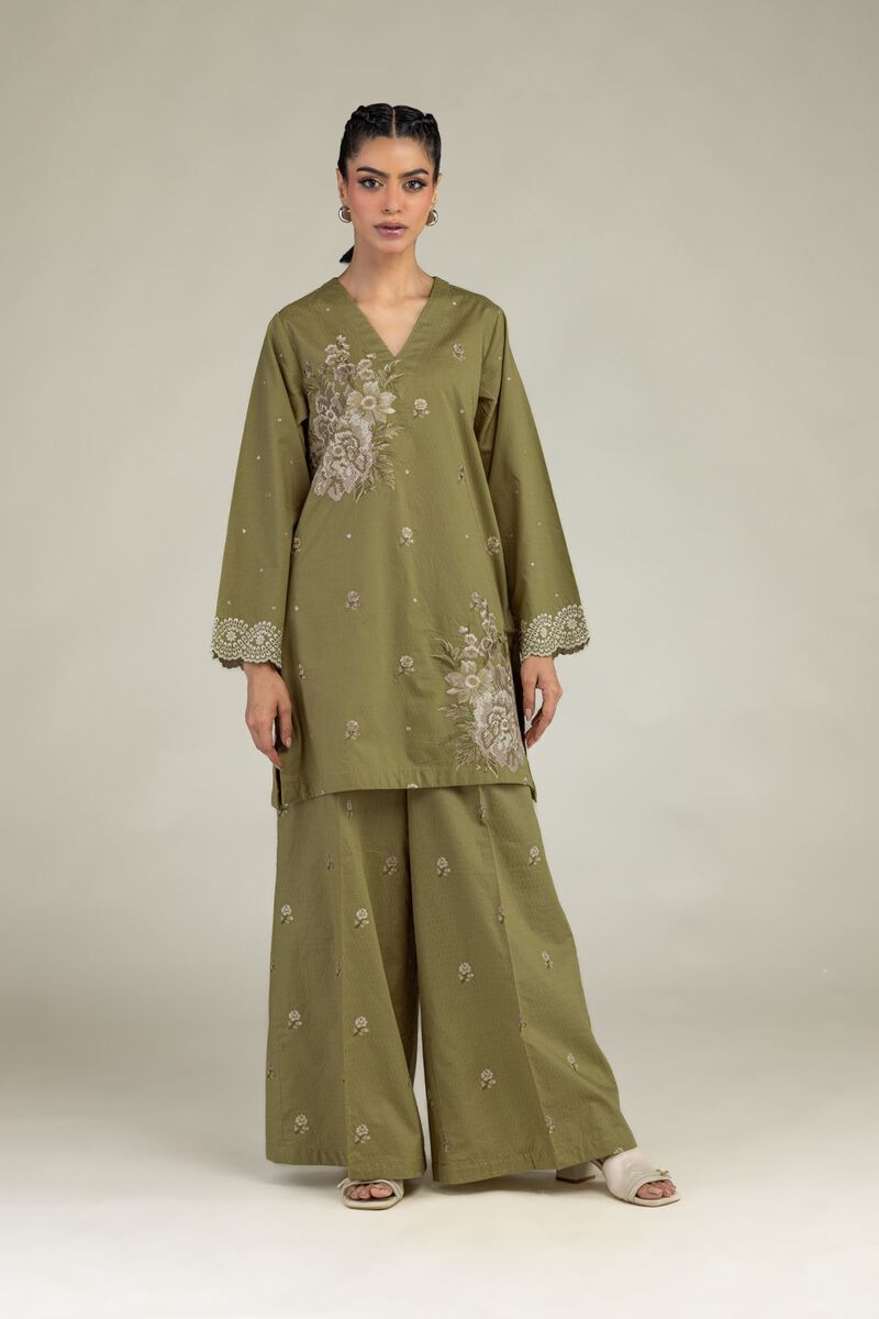 Floral Olive Pants