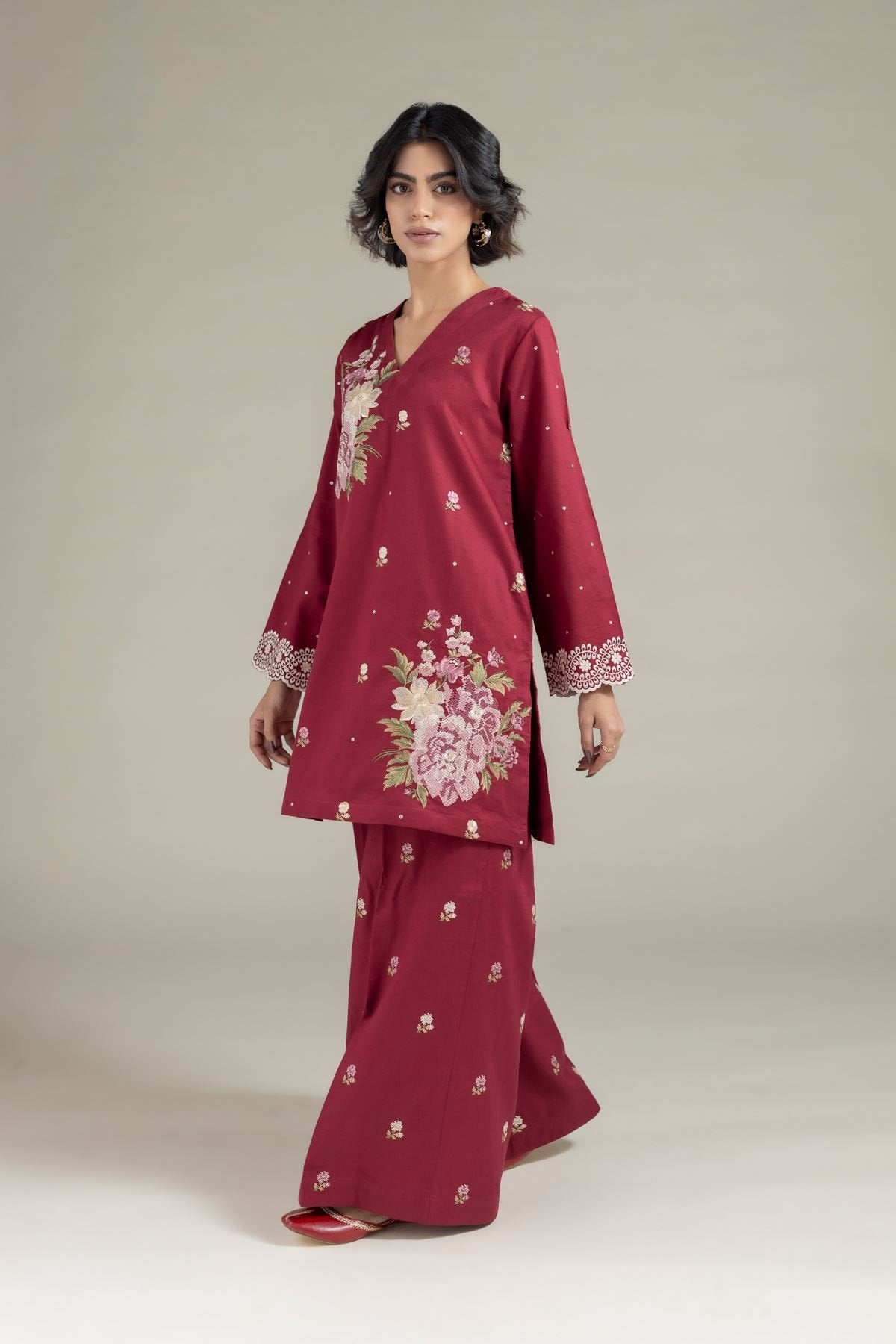 Embroidered | Textured Cotton