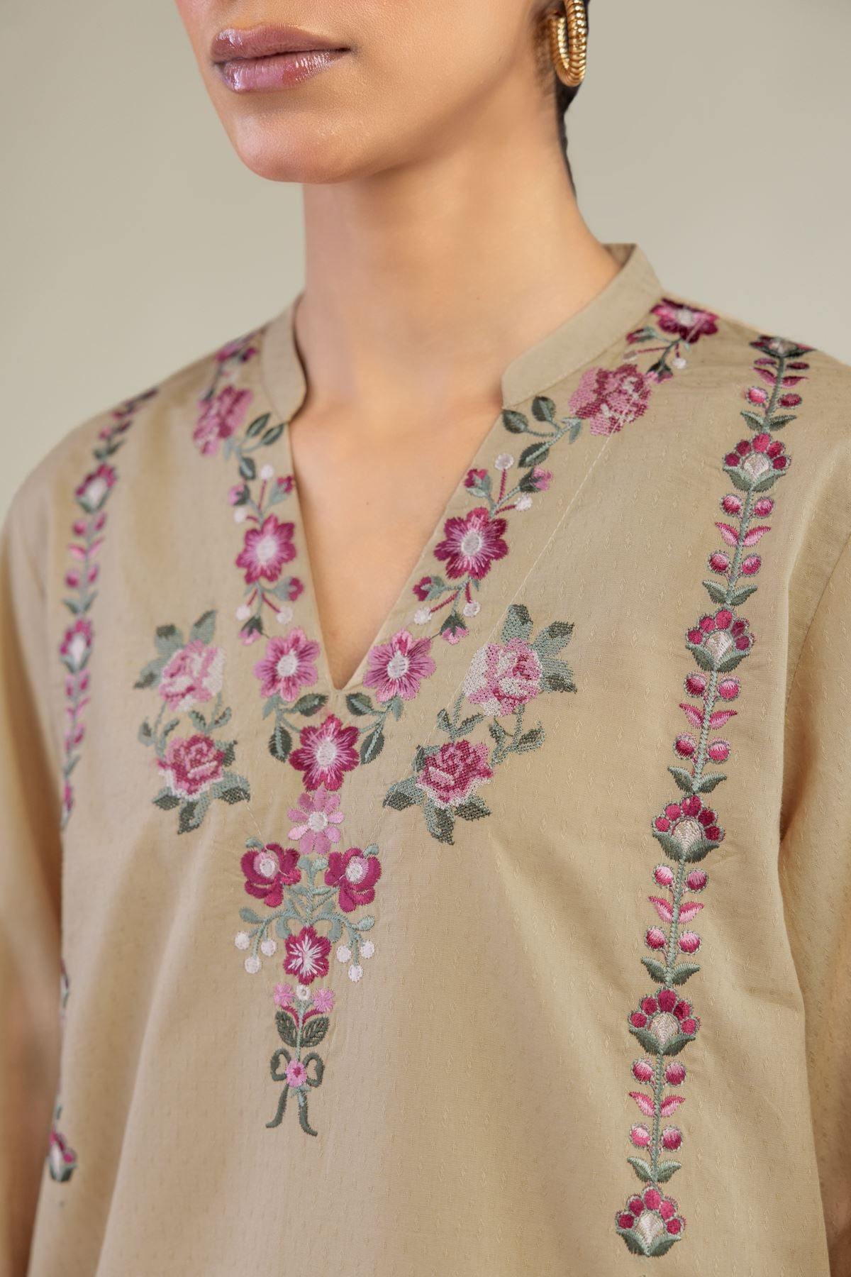 Floral Longline Kurta