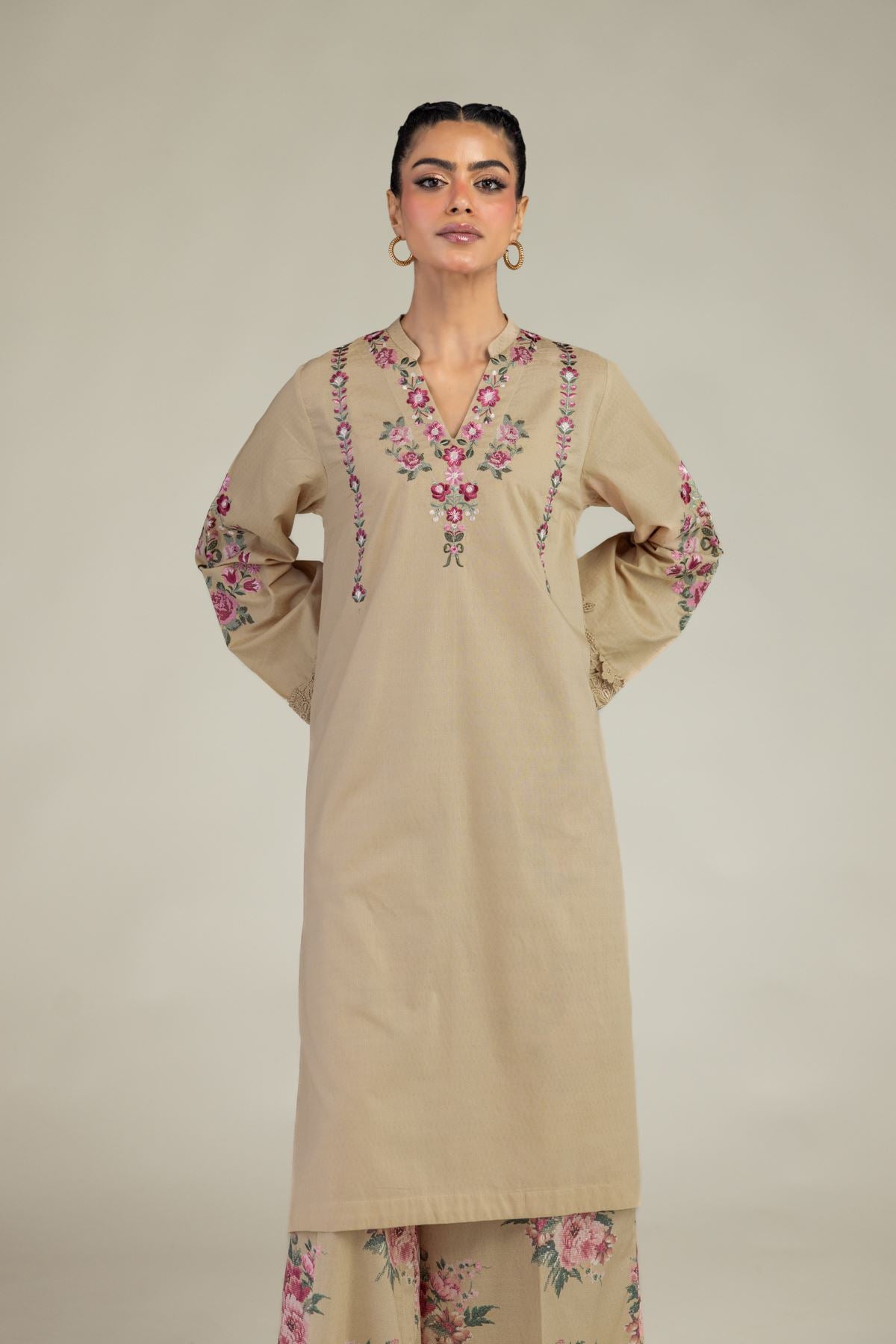 Floral Longline Kurta
