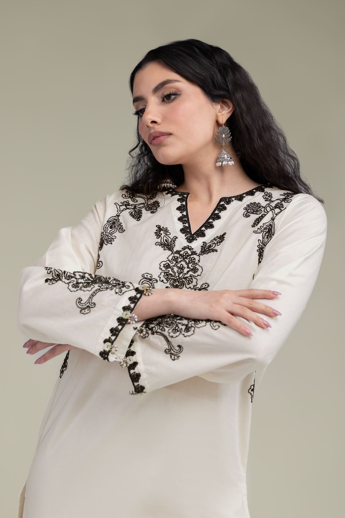 Floral Cotton Kurta
