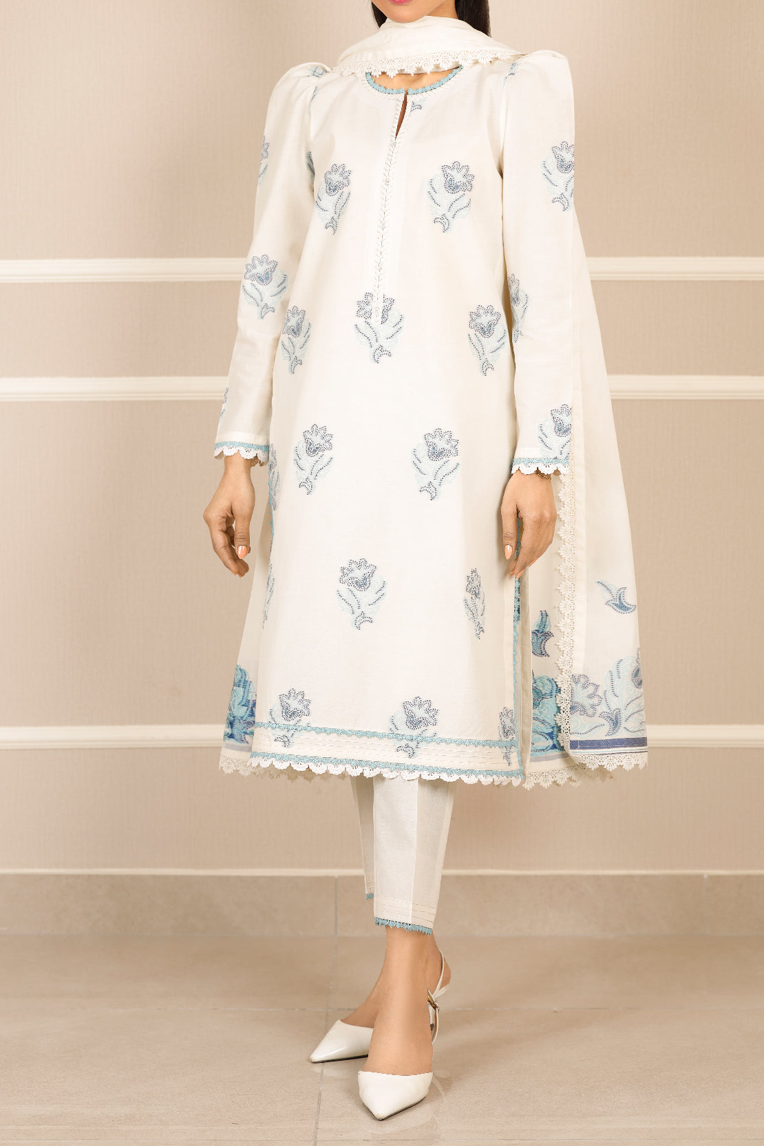 Unstitched Jacquard Cotton 3 Piece113038