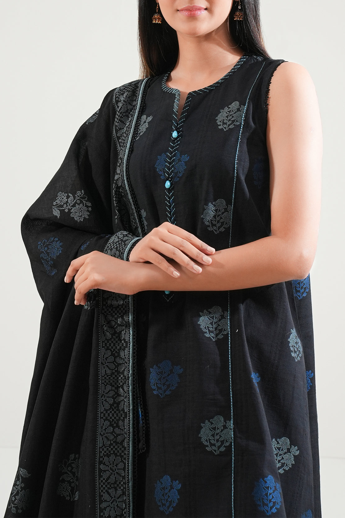 Unstitched Jacquard Cotton 3 Piece112062