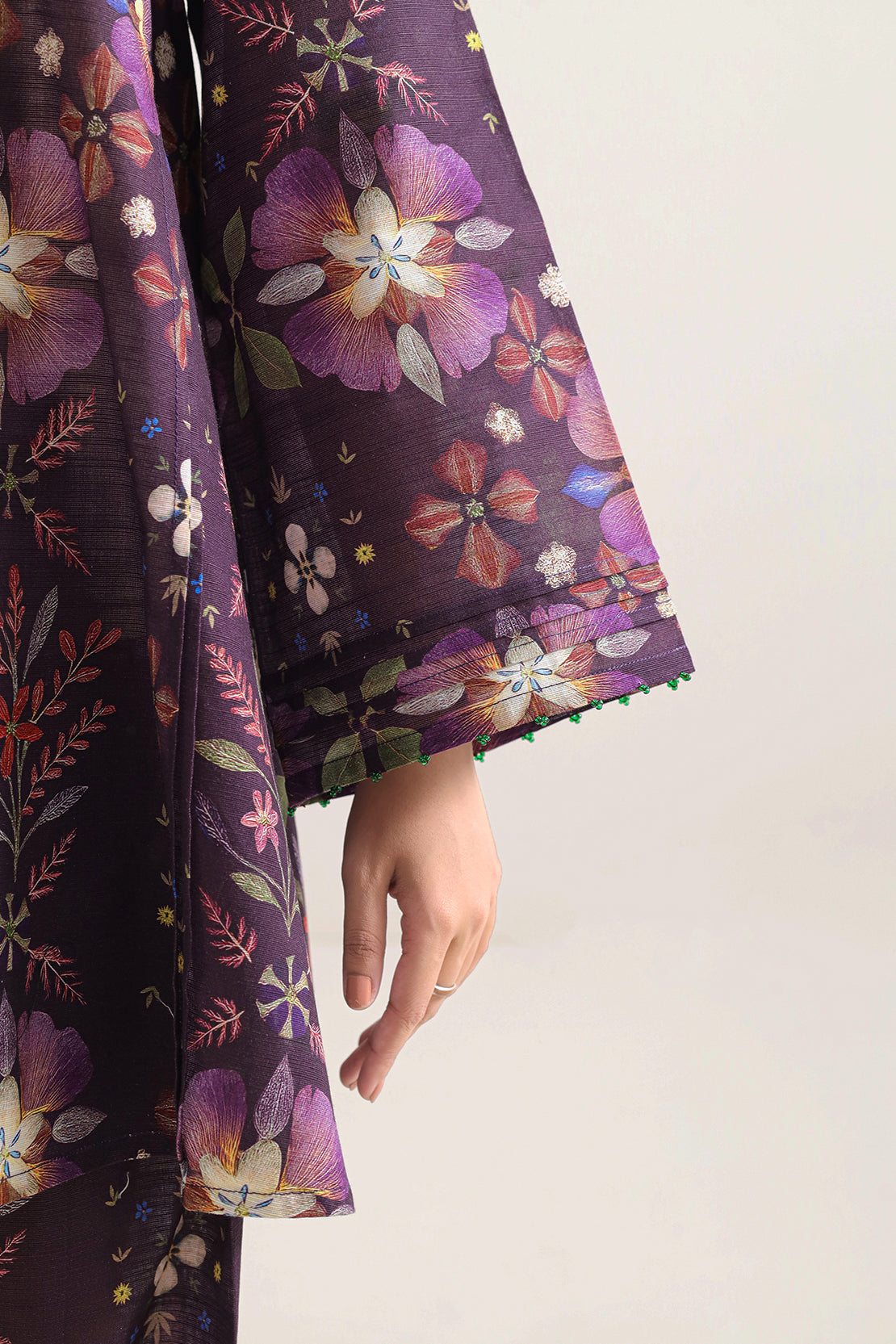 Unstitched Printed Warm Khaddar 2 Piece (Shirt/Trouser)122299