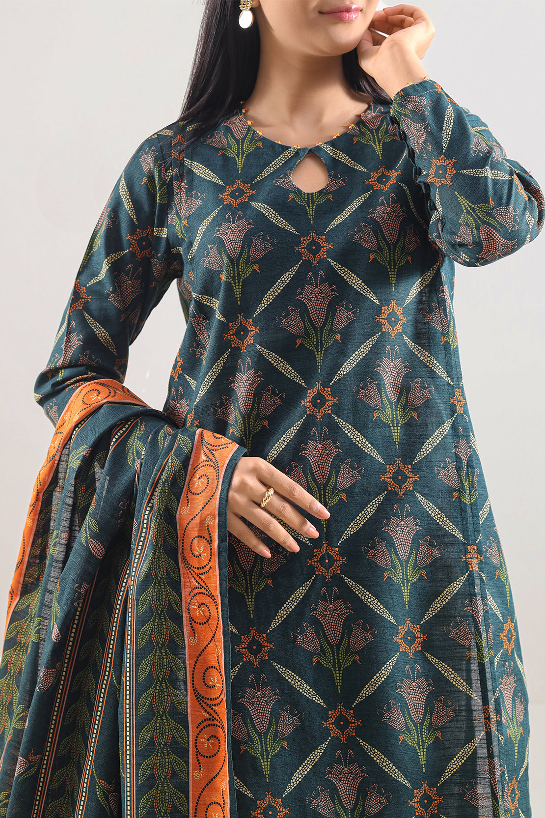 Unstitched Printed 3 Piece – in Lawn & Khaddar114104