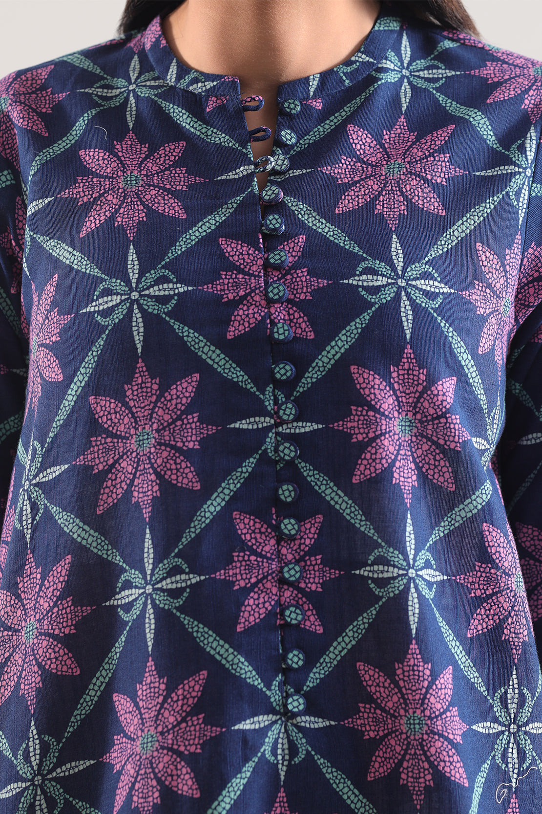 Unstitched Printed Cotton Khaddar 3 Piece114108