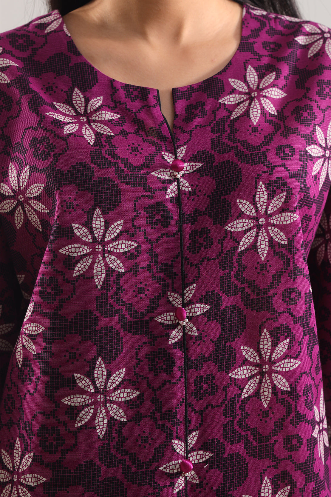 Unstitched Printed Cotton Khaddar 3 Piece114109