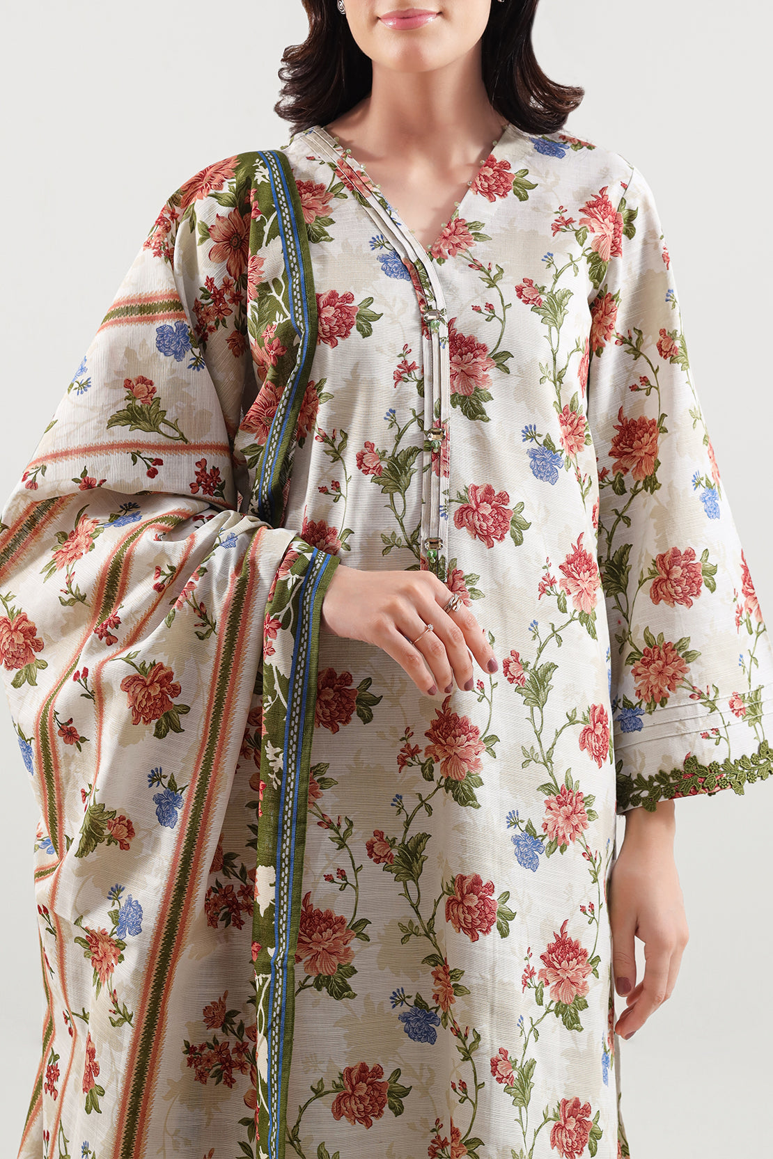 Unstitched Printed Warm Khaddar 3 Piece128273