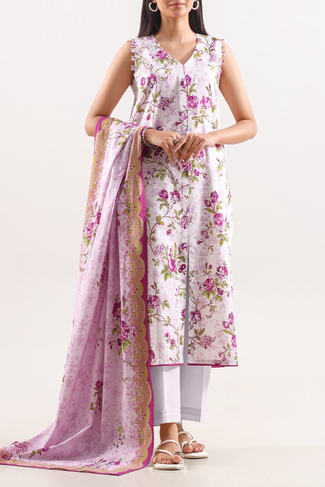 Unstitched Printed Warm Cotton 3 Piece128497