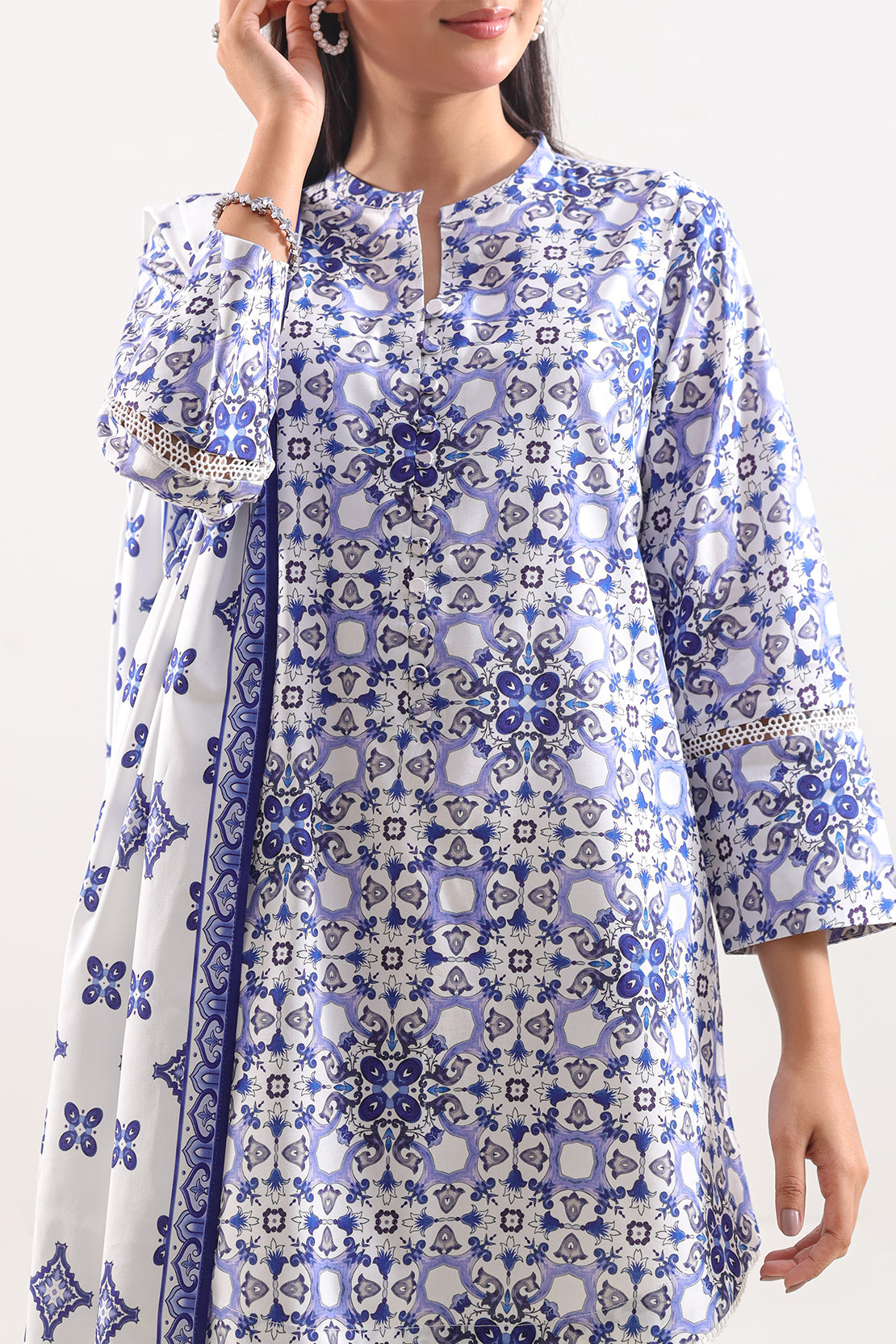 Unstitched Printed Warm Cotton 3 Piece128501