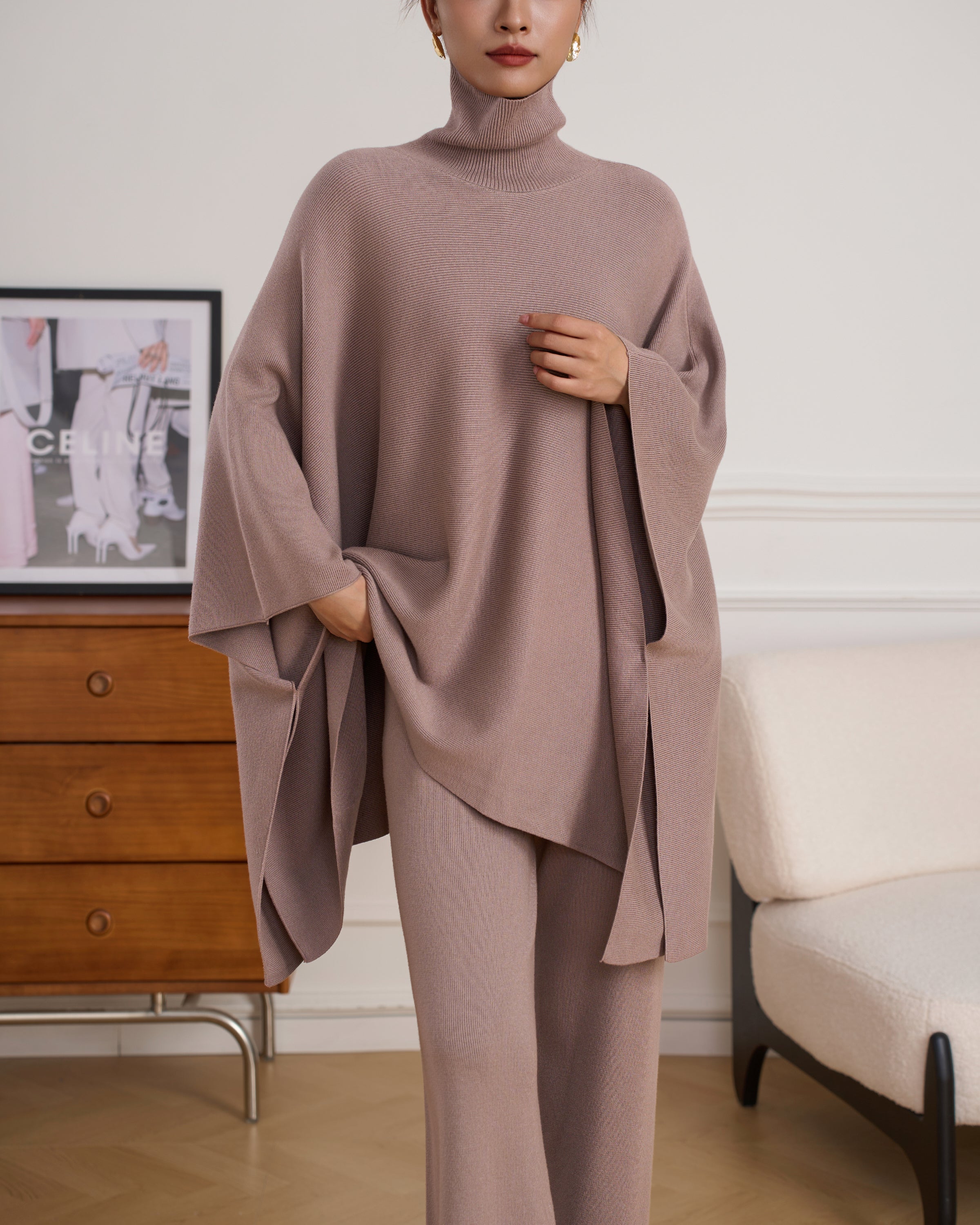 Classic Lily Taupe Knit Set