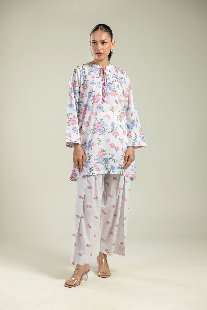 Keyhole Floral Kurta