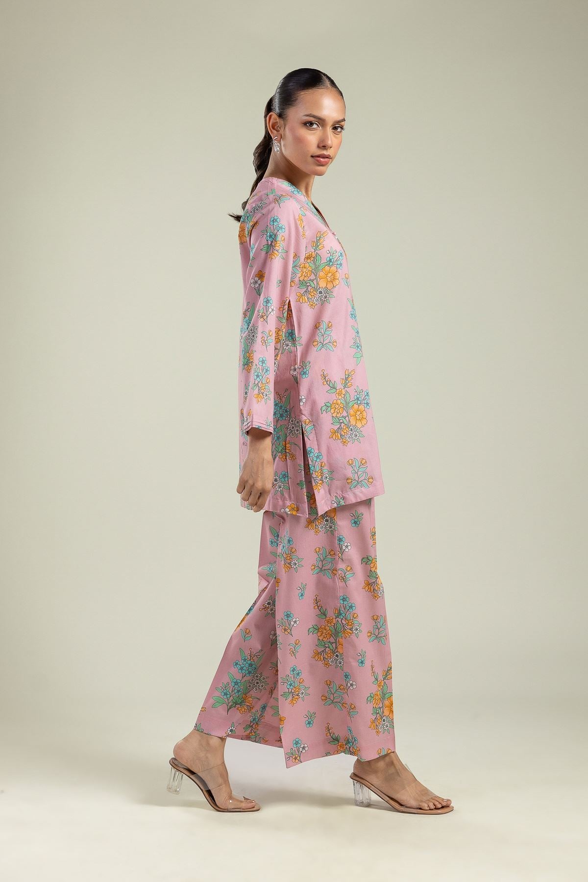 Floral Pink Pants