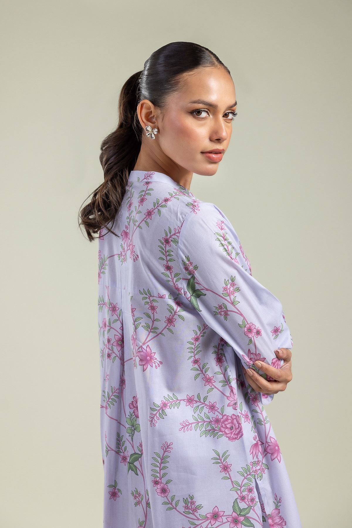 Floral Longline Kurta