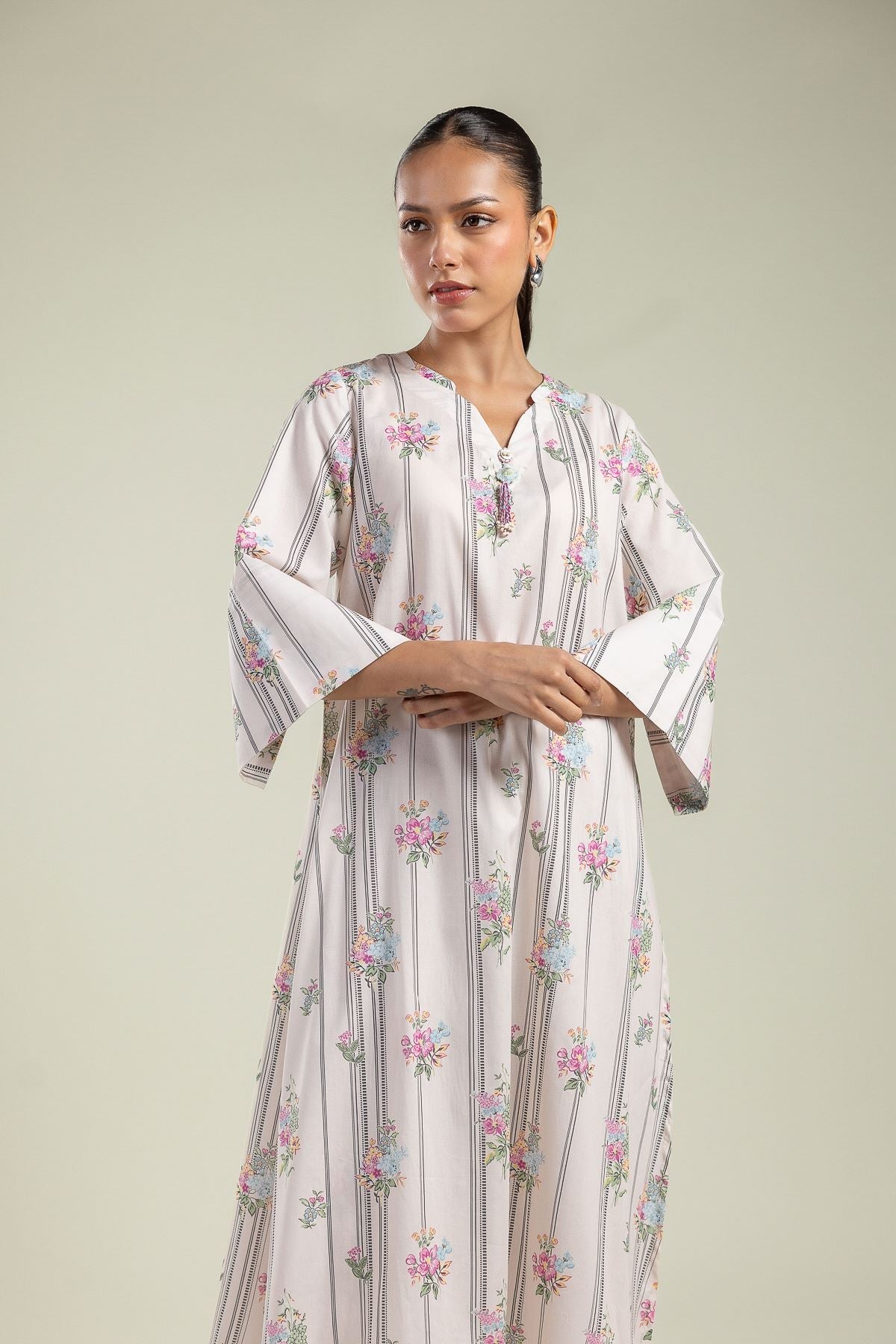 Floral Tassel Kurta