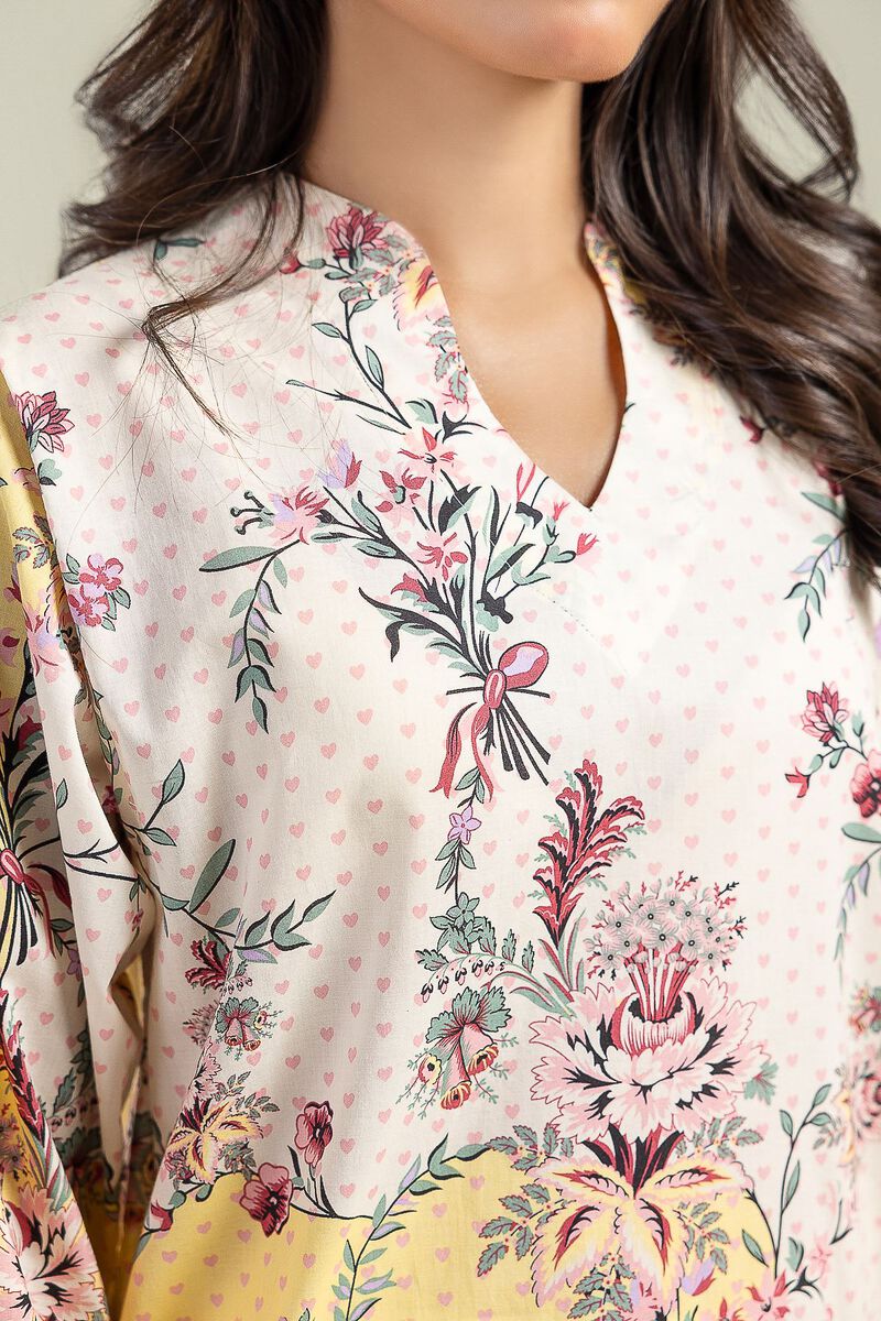 Short Floral Kurta