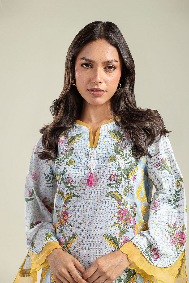Floral Cambric Kurta