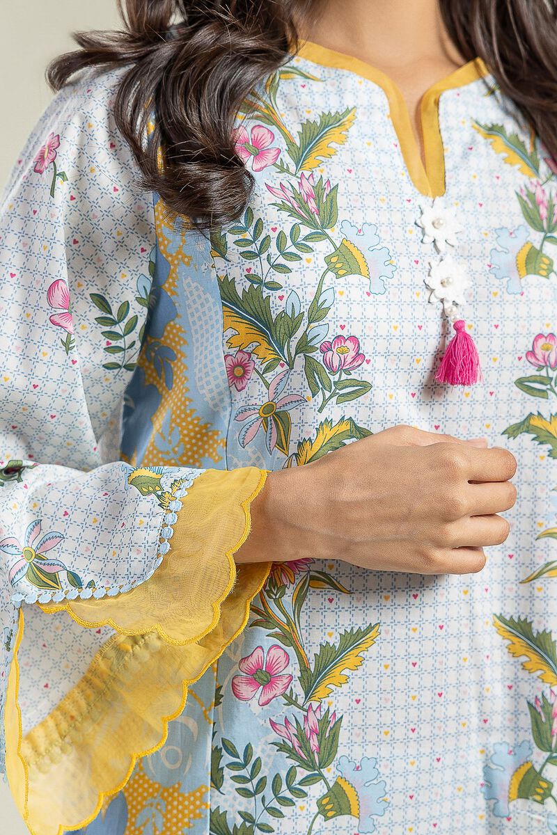 Floral Cambric Kurta