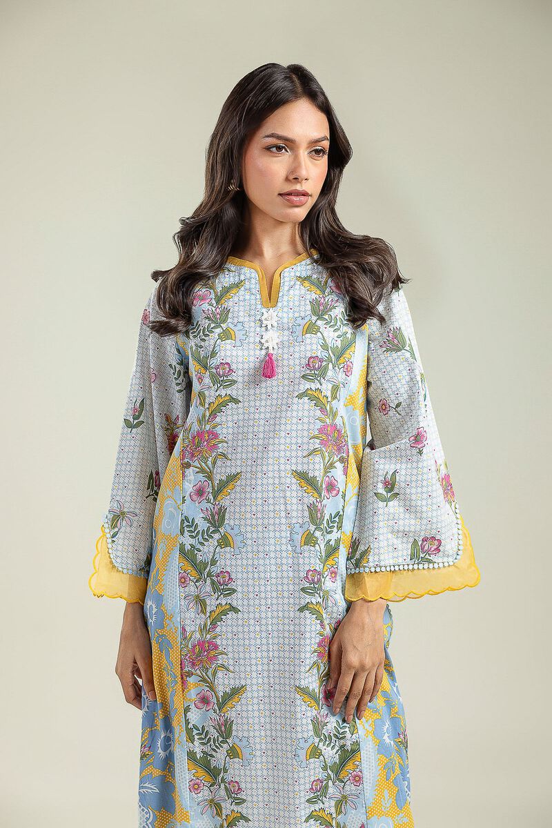 Floral Cambric Kurta