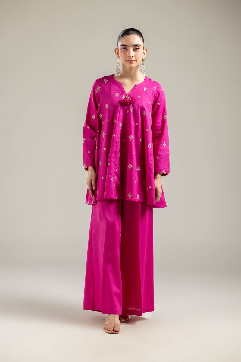Cotton Wide-Leg Pants