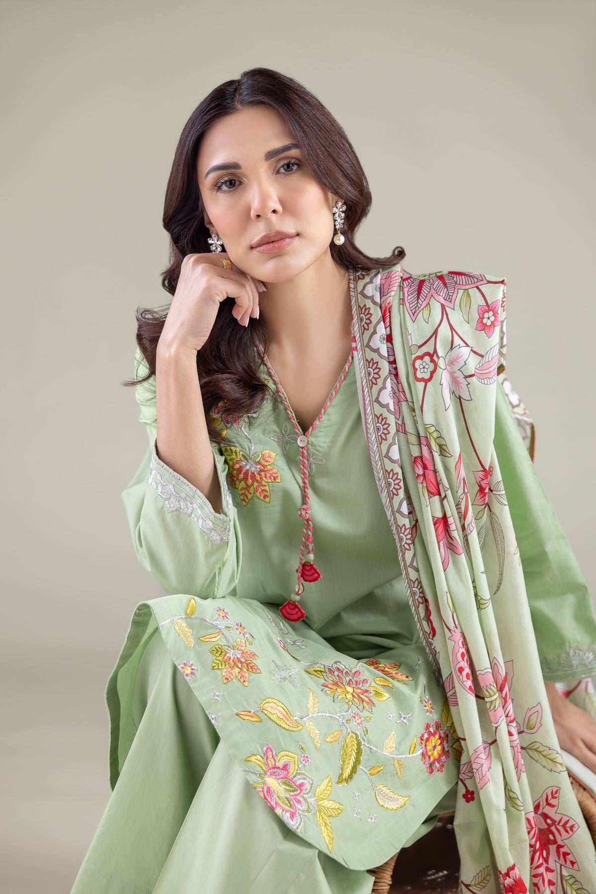 Mint Lawn Dupatta