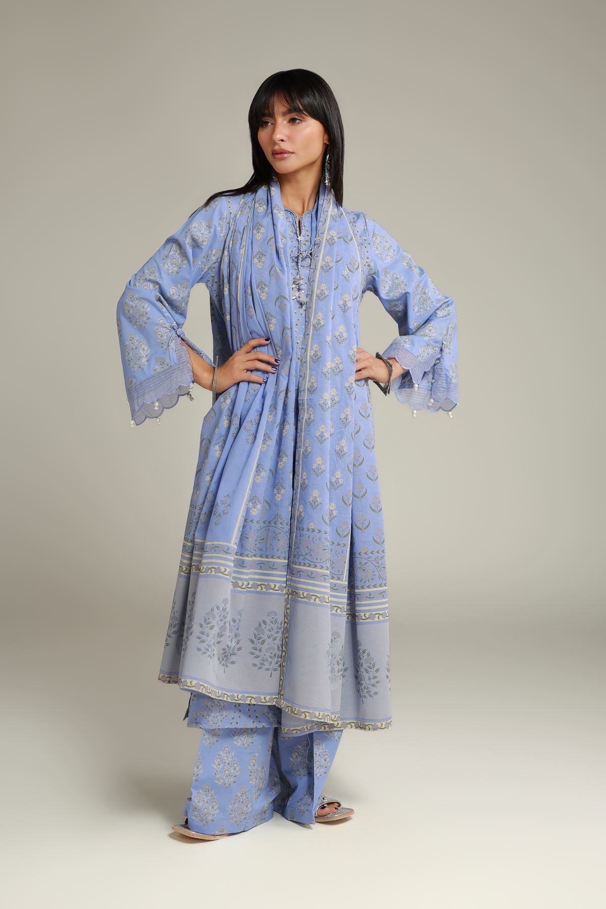 Blue Cambric Pants