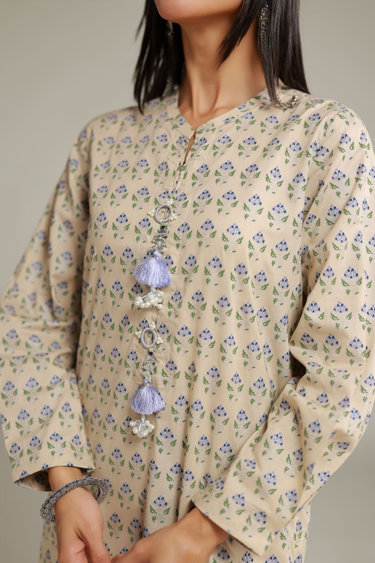 Floral Longline Kurta
