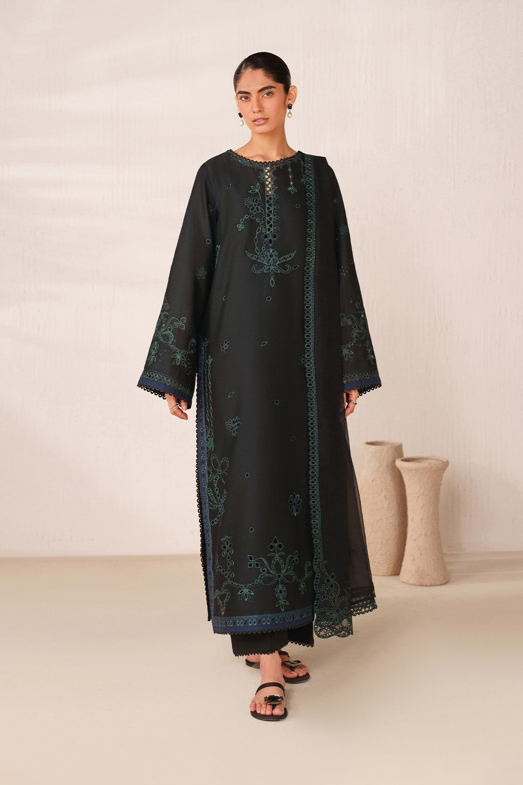 UE-628 Embroidered  Lawn