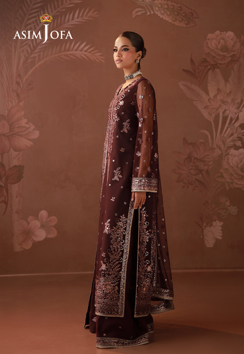 AJMUB-12 Embroidered Cambric Unstitched 3 Pcs