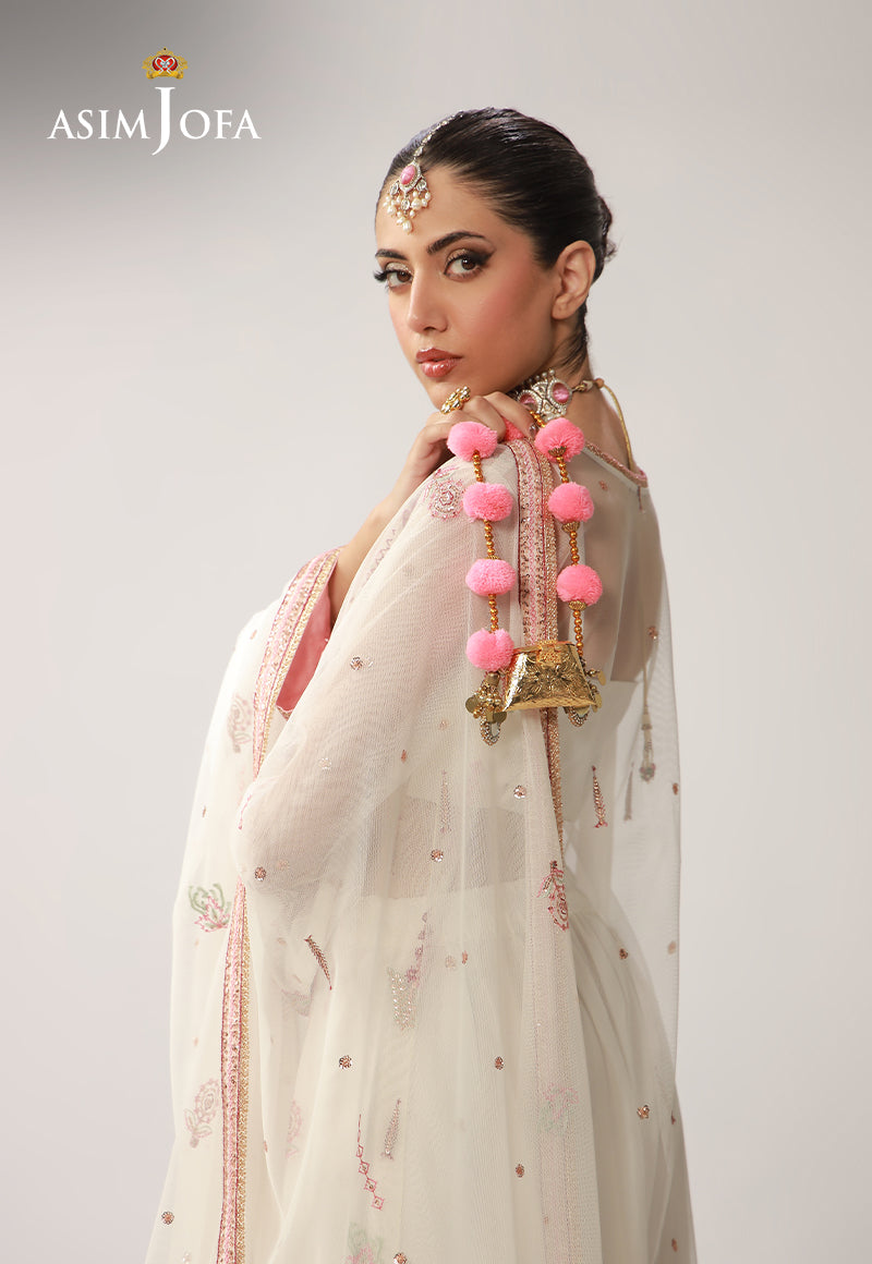 AJULOD-08 Embroidered Silk Stitched 3 Pcs
