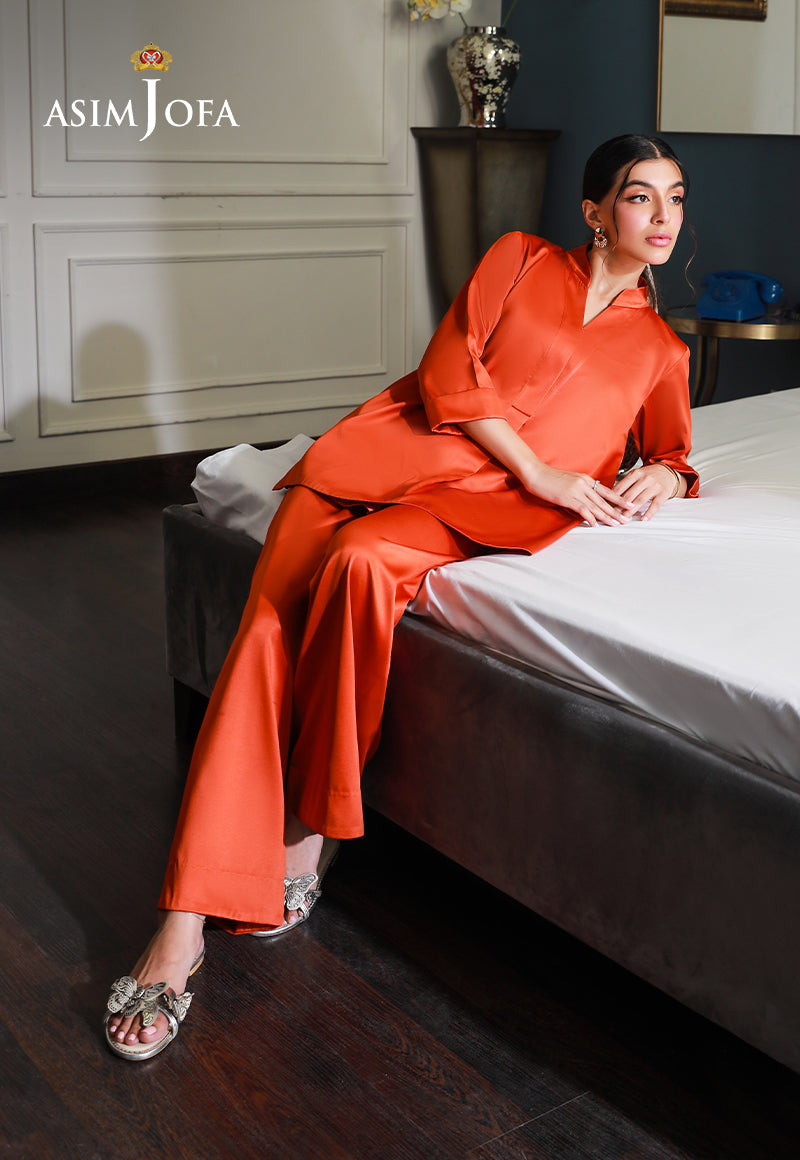 AJEMD-20 EMBROIDERED ORGANZA STITCHED 2 PCS