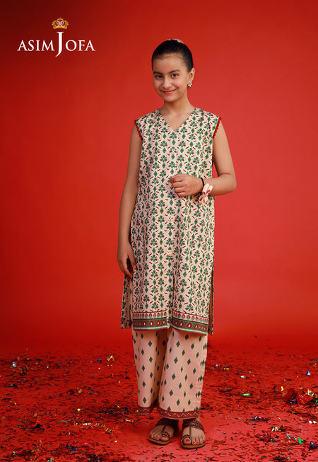 AJKP-01 STITCHED PRINTED CAMBRIC 2 PCS