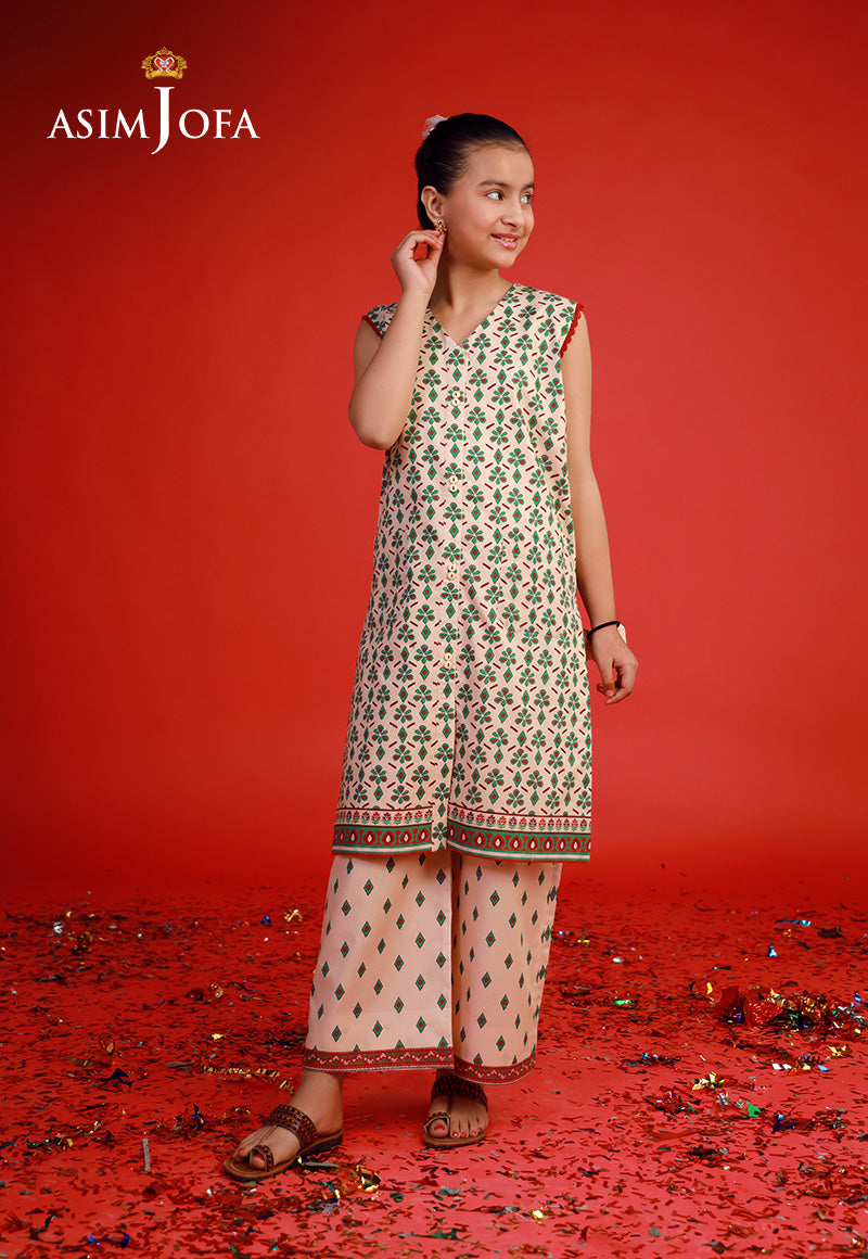 AJKP-01 STITCHED PRINTED CAMBRIC 2 PCS