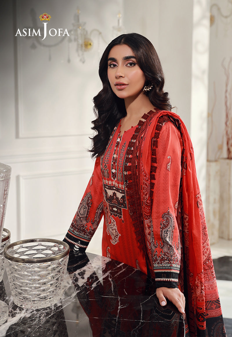 Ajso-22 Unstitched Dupatta 1 Pc Dupatta
