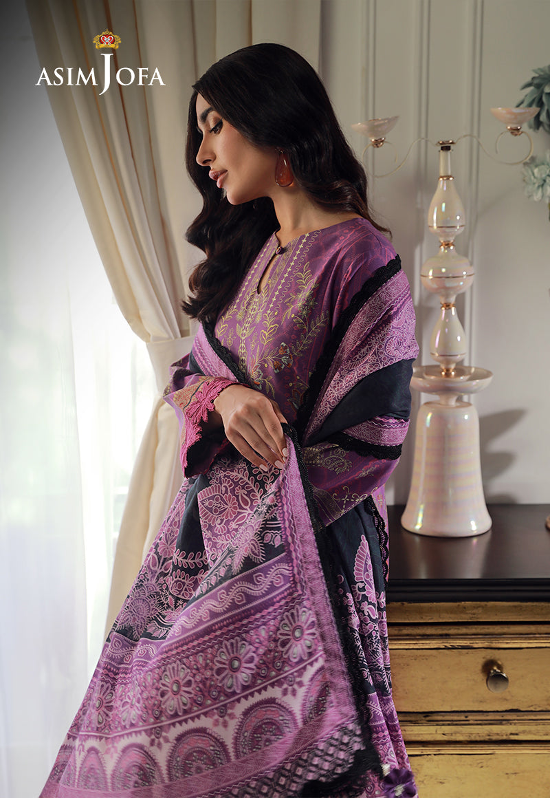 Ajso-20 Unstitched Dupatta 1 Pc Dupatta