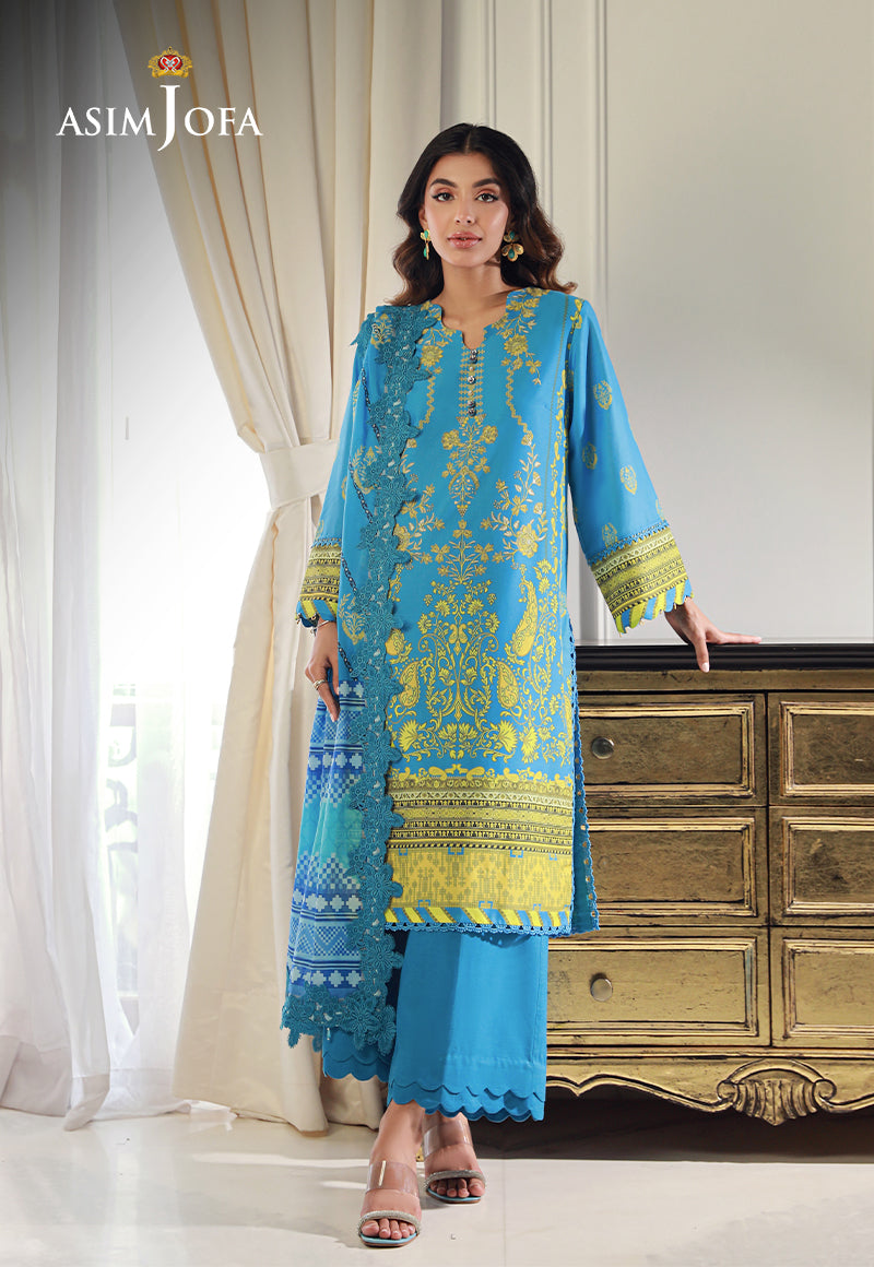 Ajund-16 Printed Lawn 3 Pcs