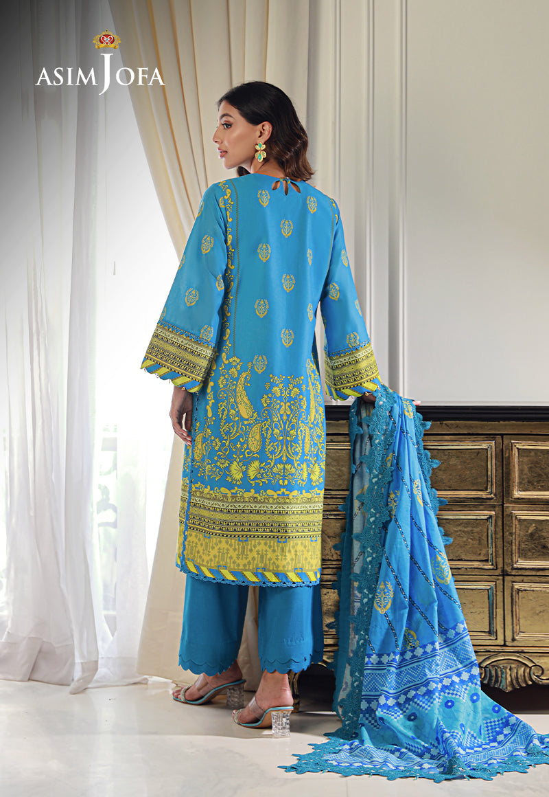 Ajund-16 Printed Lawn 3 Pcs