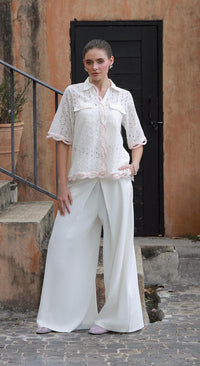 Milk White Safari Shirt