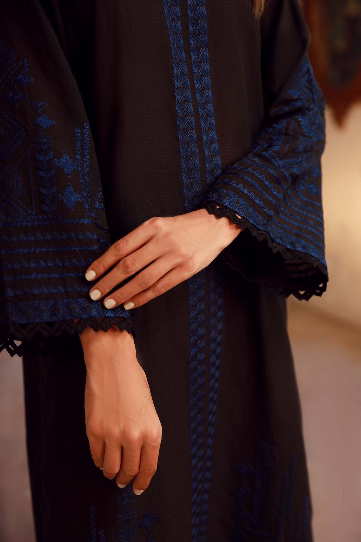 Embroidered Slub Lawn 3 Piece