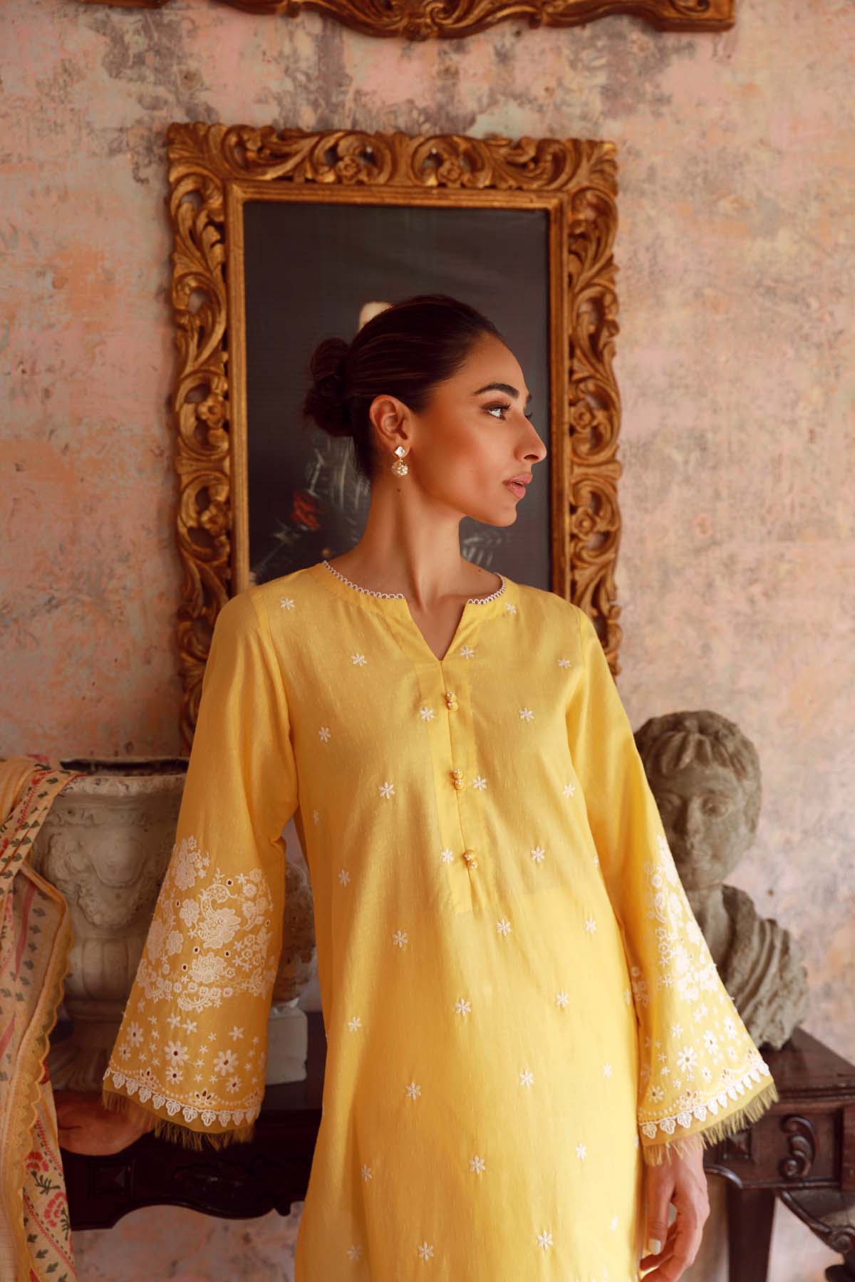 Embroidered Slub Lawn 3 Piece