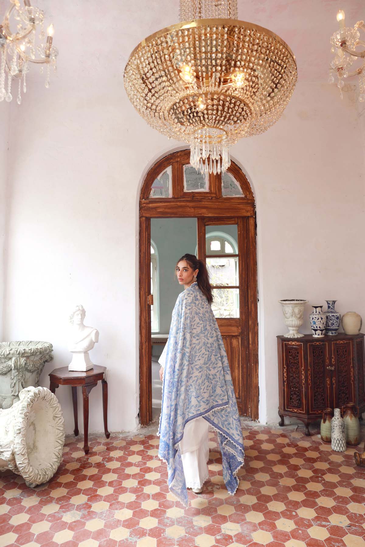 Embroidered Slub Lawn 3 Piece