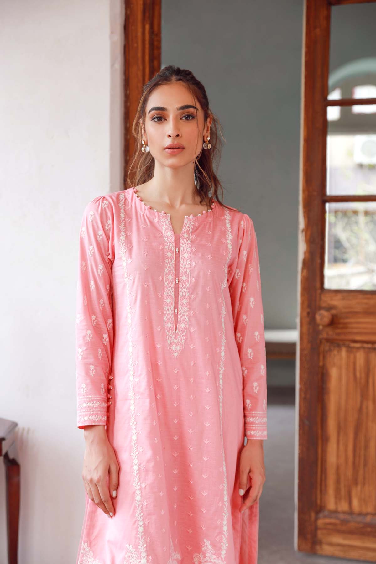 Embroidered Slub Lawn 3 Piece