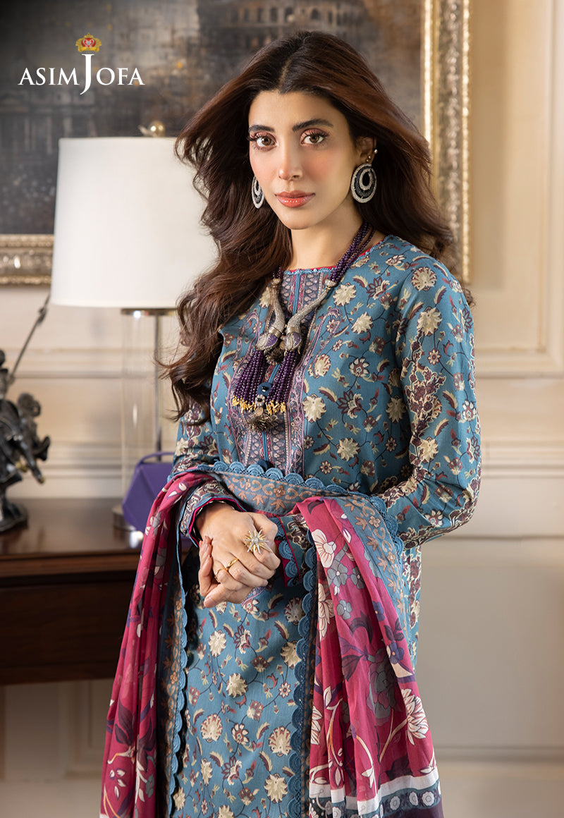 AJS-27 PRINTED LAWN 2 PCS
